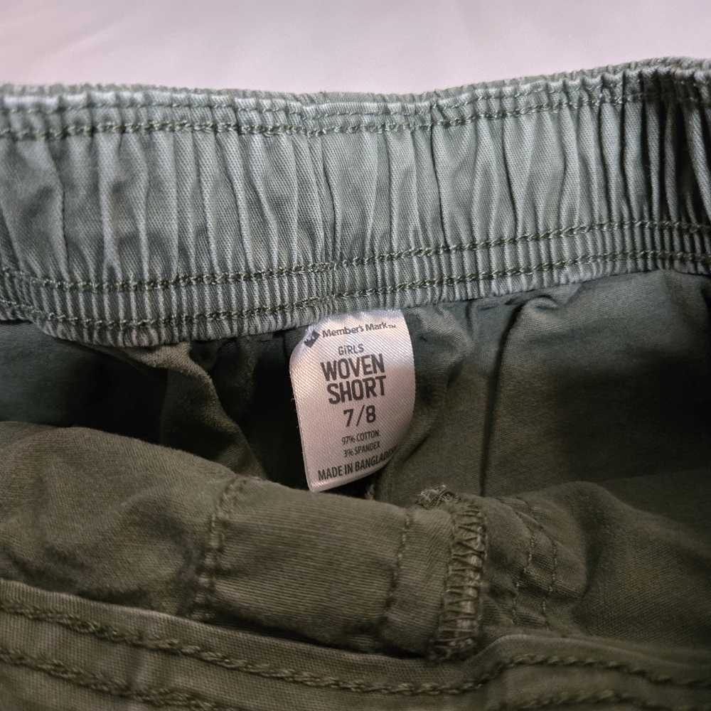 Member's Mark Girls' 4-Pack Pull-On Woven Shorts Size 7/8 - Picture 3 of 8